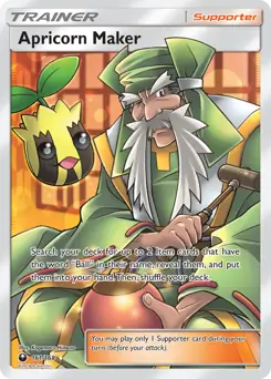 Full Art Apricorn Maker Pokemon card from Celestial Storm