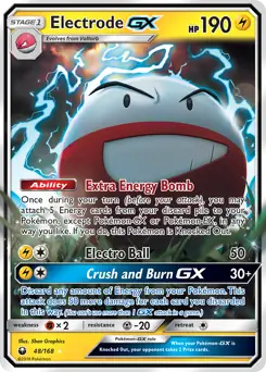 Electrode GX Pokemon card from Celestial Storm
