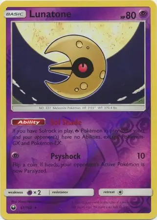 Lunatone Reverse Holo