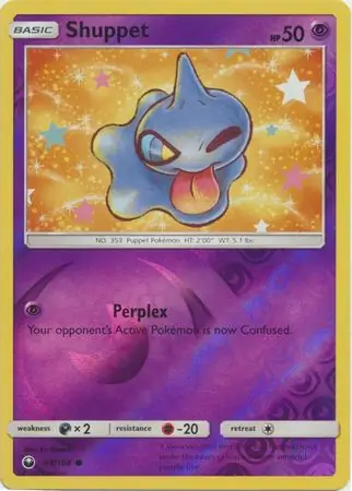 Shuppet Reverse Holo Pokemon card from Celestial Storm