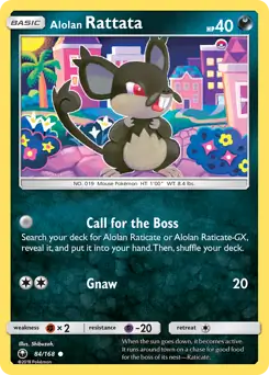 Alolan Rattata Pokemon card from Celestial Storm