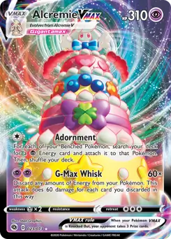 Alcremie VMAX Pokemon card from Champion's Path
