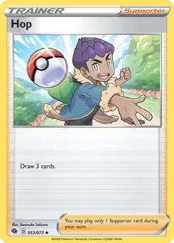 Hop Pokemon card from Champion's Path