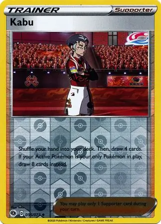 Kabu Reverse Holo Pokemon card from Champion's Path