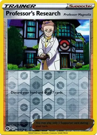 Professor's Research Reverse Holo Pokemon card from Champion's Path