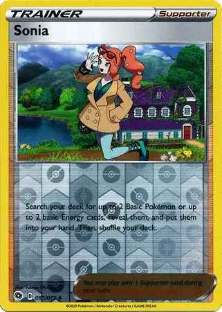 Sonia Reverse Holo Pokemon card from Champion's Path