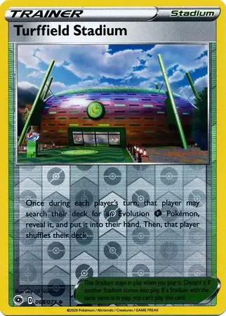 Turffield Stadium Reverse Holo Pokemon card from Champion's Path