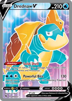 Full Art Drednaw V Pokemon card from Champion's Path