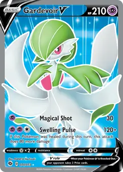 Full Art Gardevoir V Pokemon card from Champion's Path
