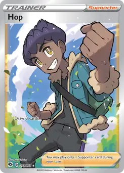 Full Art Hop Pokemon card from Champion's Path