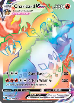 Charizard VMAX Secret Pokemon card from Champion's Path