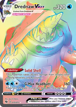 Drednaw VMAX Secret Pokemon card from Champion's Path