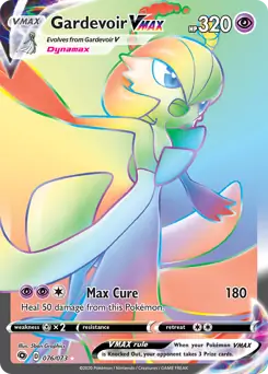 Gardevoir VMAX Secret Pokemon card from Champion's Path
