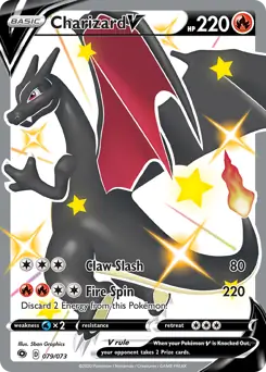 Charizard V Secret Pokemon card from Champion's Path