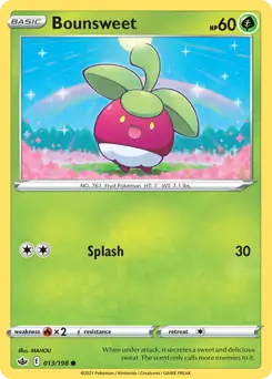 Bounsweet Pokemon card from Chilling Reign