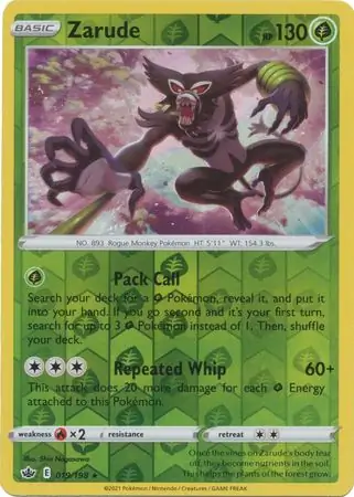 Zarude Reverse Holo