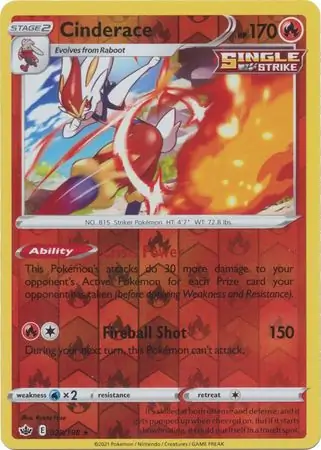 Cinderace Reverse Holo