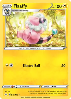 Flaaffy Pokemon card from Chilling Reign
