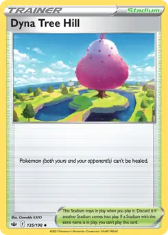 Dyna Tree Hill Pokemon card from Chilling Reign