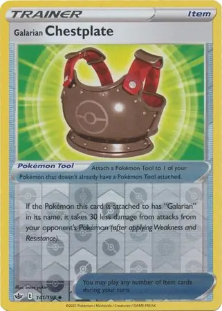 Galarian Chestplate Reverse Holo