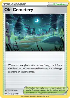 Old Cemetery Pokemon card from Chilling Reign