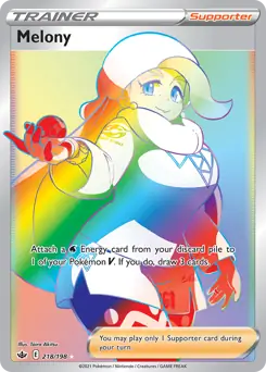 Melony Secret Pokemon card from Chilling Reign