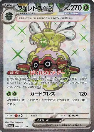 Forretress ex Pokemon card from Clay Burst