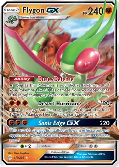 Flygon GX Pokemon card from Cosmic Eclipse