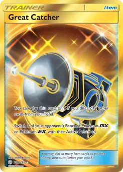 Great Catcher Secret Pokemon card from Cosmic Eclipse