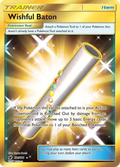 Wishful Baton Secret Pokemon card from Crimson Invasion