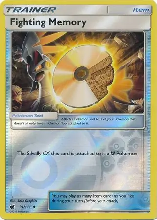 Fighting Memory Reverse Holo Pokemon card from Crimson Invasion