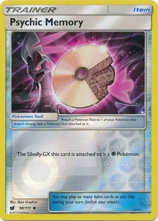 Psychic Memory Reverse Holo Pokemon card from Crimson Invasion