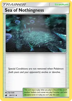 Sea of Nothingness Pokemon card from Crimson Invasion