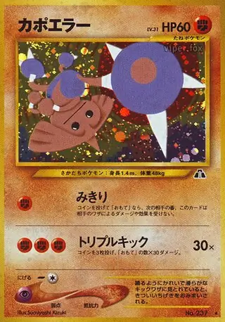 Hitmontop Pokemon card from Crossing the Ruins...