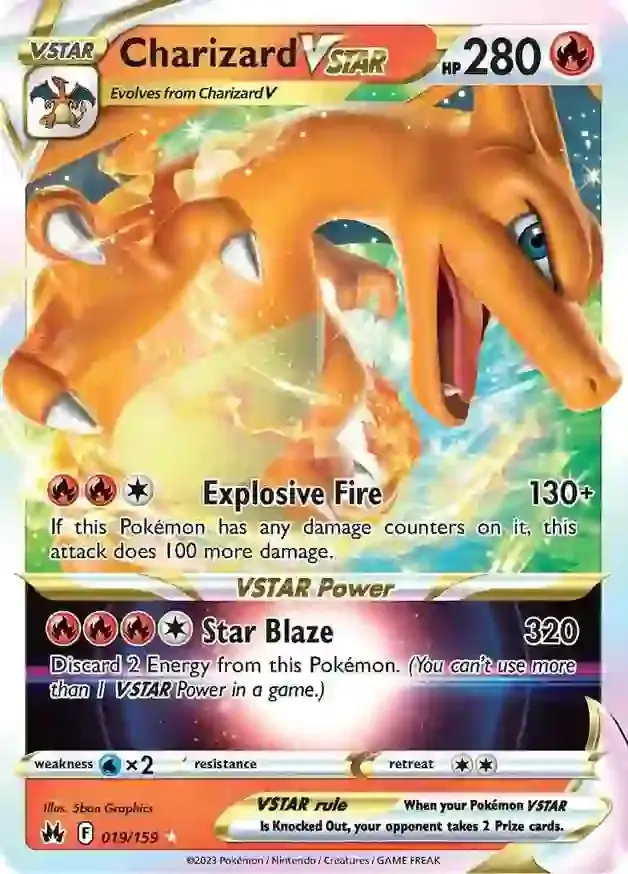 Charizard VSTAR Pokemon card from Crown Zenith