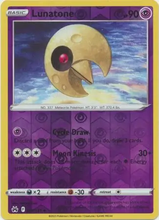 Lunatone Reverse Holo