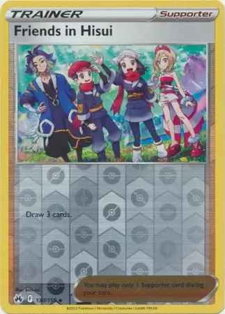 Friends in Hisui Reverse Holo