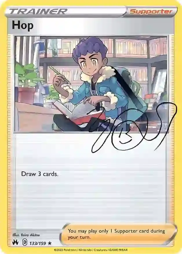 Hop Pokemon card from Crown Zenith