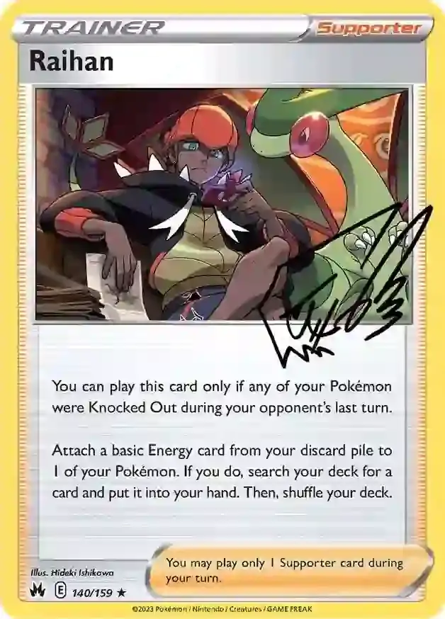 Raihan Pokemon card from Crown Zenith
