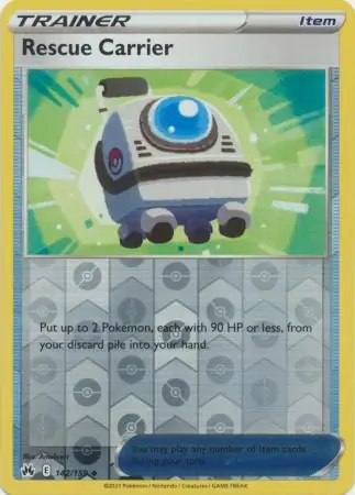 Rescue Carrier Reverse Holo Pokemon card from Crown Zenith