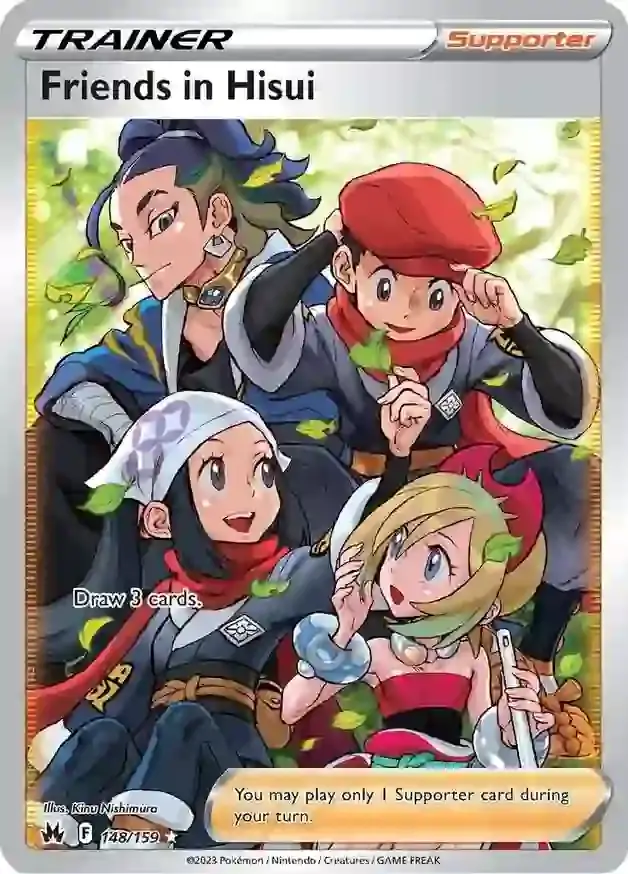 Friends in Hisui Pokemon card from Crown Zenith