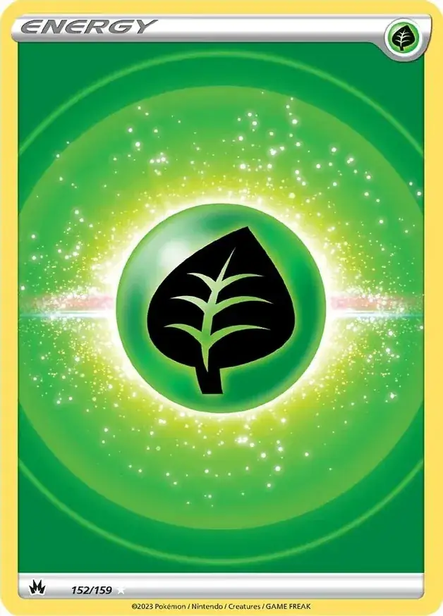 Grass Energy Pokemon card from Crown Zenith