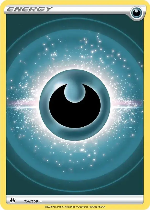 Darkness Energy Pokemon card from Crown Zenith
