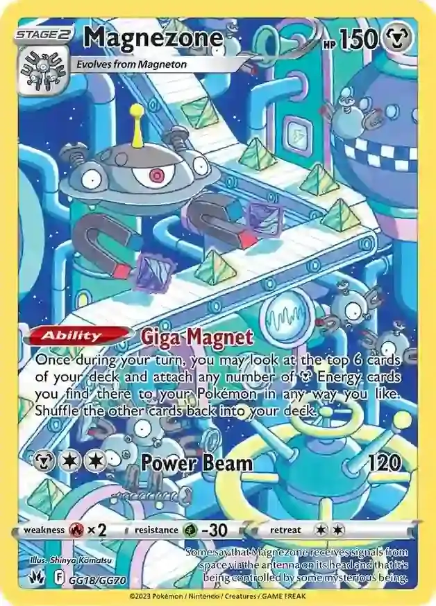 Magnezone Pokemon card from Crown Zenith