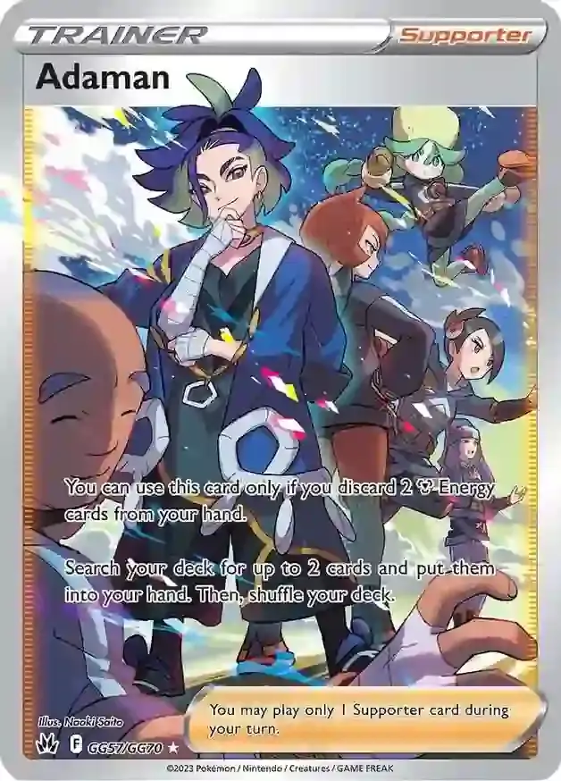 Adaman Pokemon card from Crown Zenith