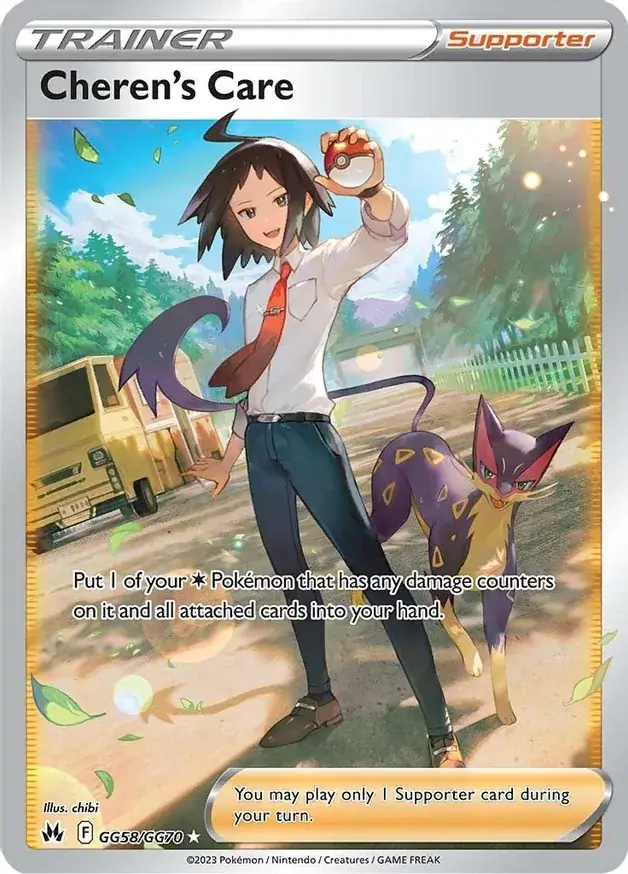 Cheren's Care Pokemon card from Crown Zenith