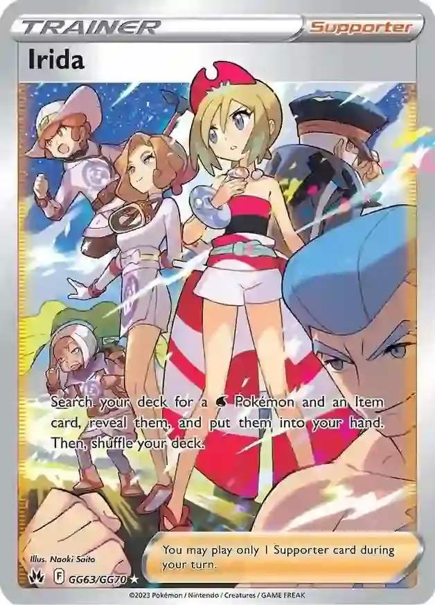 Irida Pokemon card from Crown Zenith