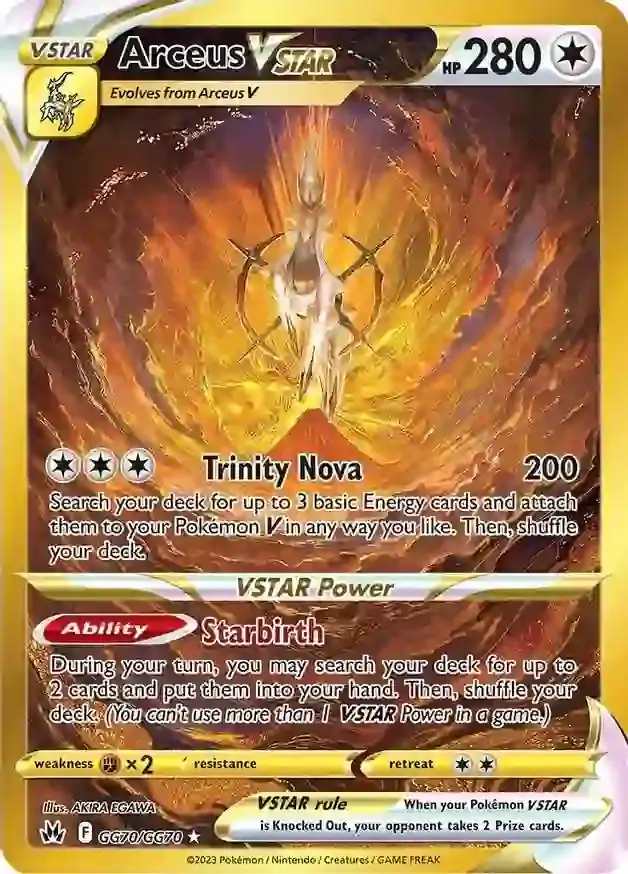 Arceus VSTAR Pokemon card from Crown Zenith