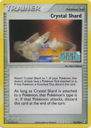 Crystal Shard Reverse Holo Pokemon card from Crystal Guardians