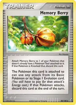 Memory Berry Pokemon card from Crystal Guardians